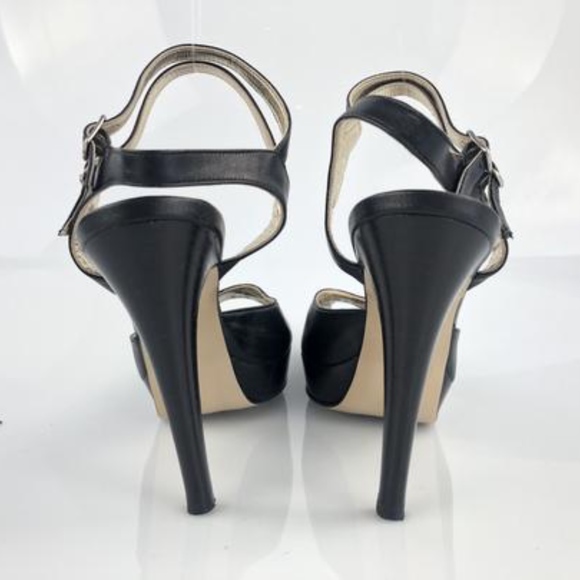 High Heel GF Ferre Peep Toe Platform Sandals Sz 8 - Picture 4 of 10